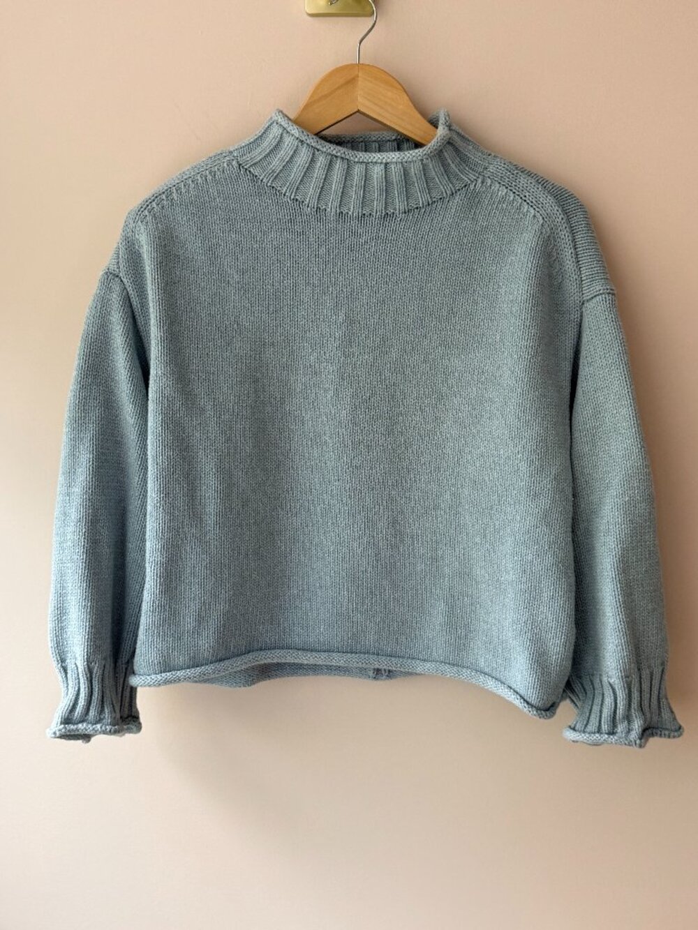 J.Crew Rollneck Sweater Heather Morning Dew Fits Small Sold Out